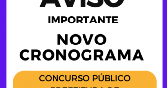 AVISO - NOVO CRONOGRAMA DE ABADIÂNIA-GO